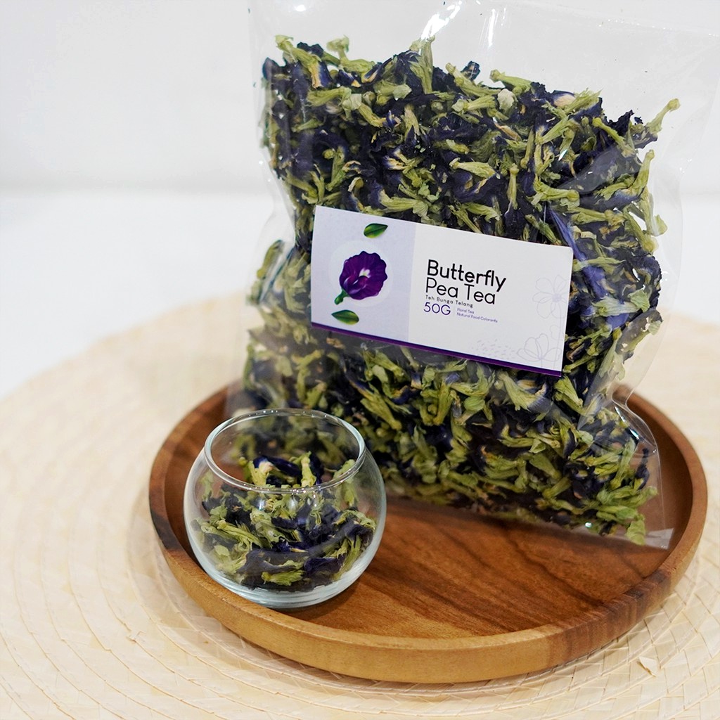 Bunga Telang Kering 50gr | Butterfly Pea Tea Organik