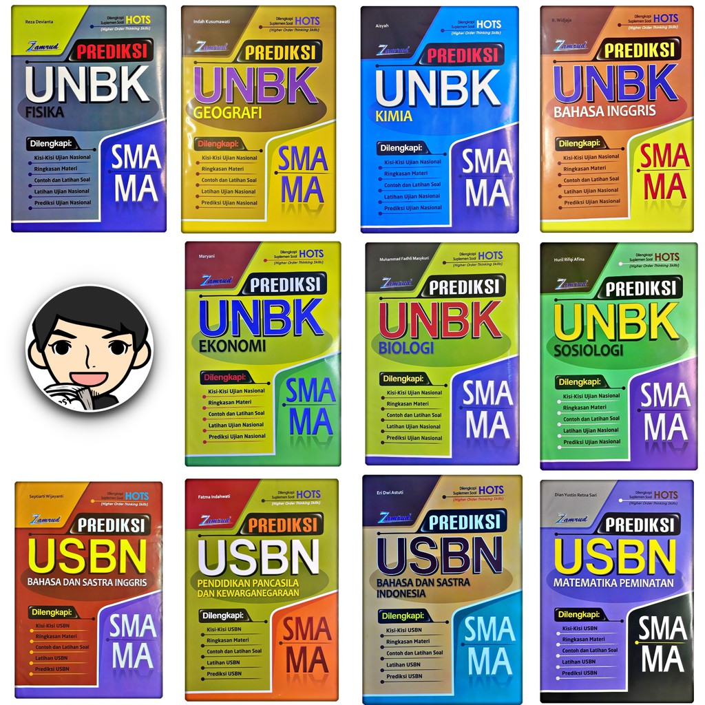 BUKU UNBK/ USBN SMA/ MA PREDIKSI UJIAN | Zamrud | UNBK USBN BUKU UJIAN MATEMATIKA, BAHASA INGGRIS, B