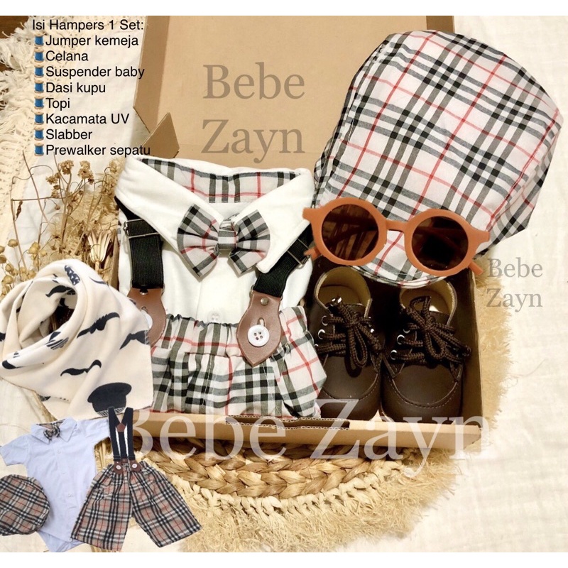 {BEBE ZAYN} Hampers baby/ hampers bayi/ baby gift/ kado bayi/ baby newborn/ Baby Boy/ Baby Boy Set-Burberi Milky