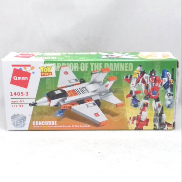 Block Qman Lego Satuan 1405-3 Concorde TS