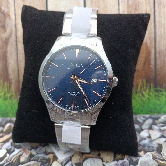 COD Jam Tangan Pria ALBA Analog Strap Rantai AS9M37X1 AS9M37 Original KEREN GARANSI KADO TERBARU