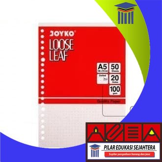 

LOOSE LEAF / KERTAS BINDER A5-50 DT JOYKO MURAH