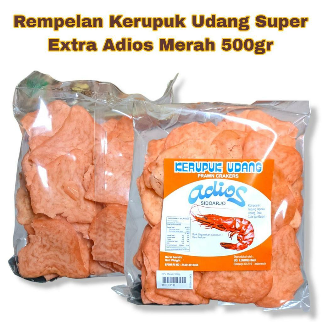 

ADIOS REMPELAN KERUPUK UDANG SUPER EXTRA MERAH 500gr