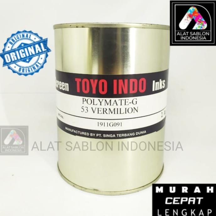 

Ink | Tinta Toyo Polymate Vermilion G53 Tinta Sablon Plastik 1Kg