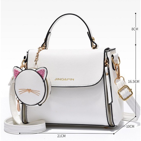 GT 1759 RISCE TAS SELEMPANG 2IN1 IMPORT WANITA CEWEK PEREMPUAN JAKARTA BATAM 21 x 10 x 16.5