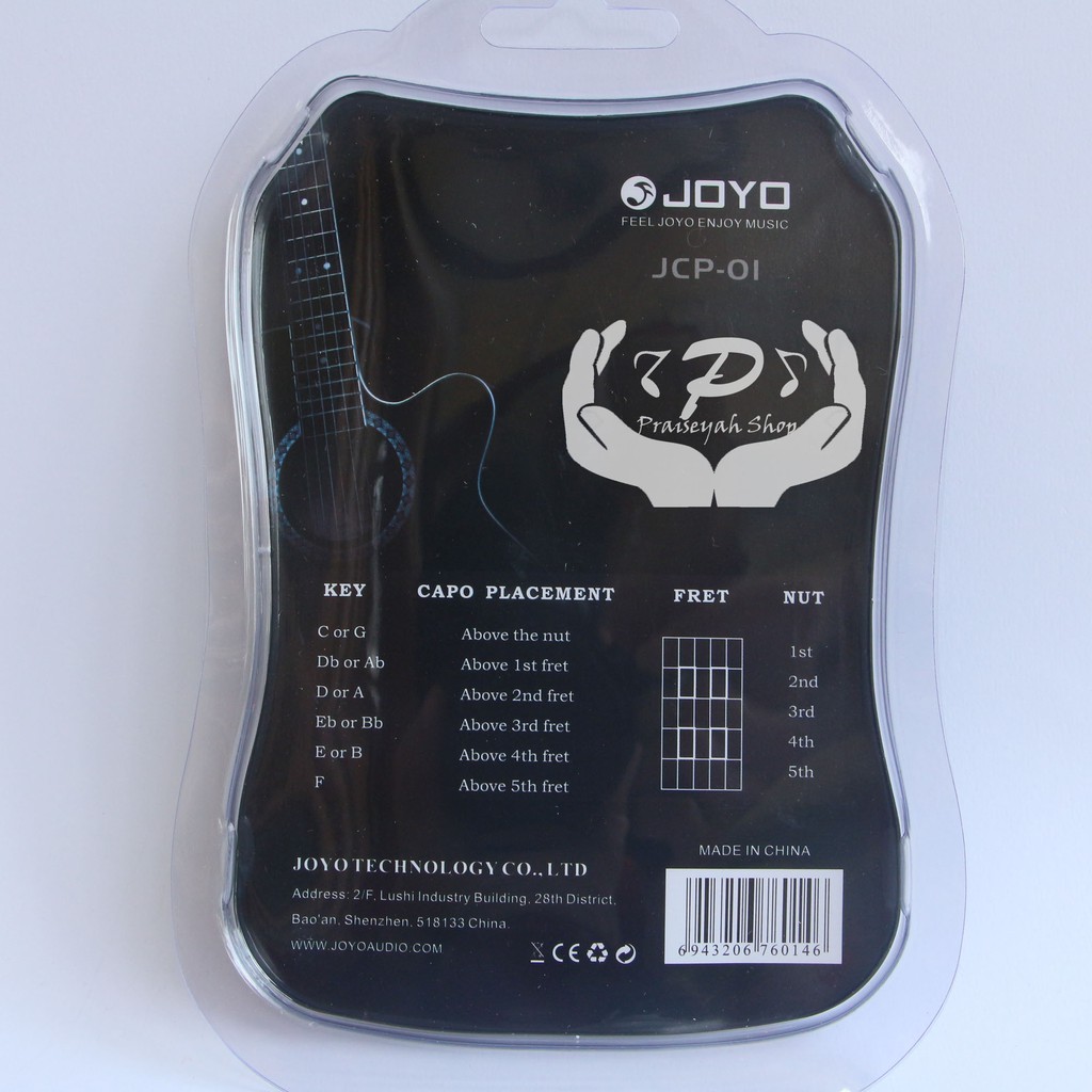 Capo Gitar Joyo JCP-01 Warna Hitam