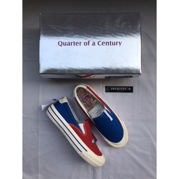 [ORIGINAL] COMPASS X UNKL 347 SLIP-ON RED BLUE LIMITED EDITION