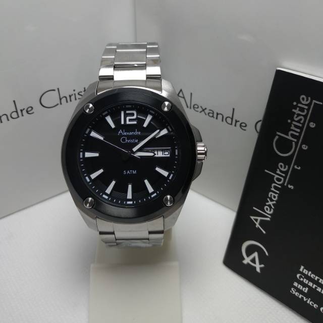 Jam tangan pria Alexandre Christie AC 8609ME original
