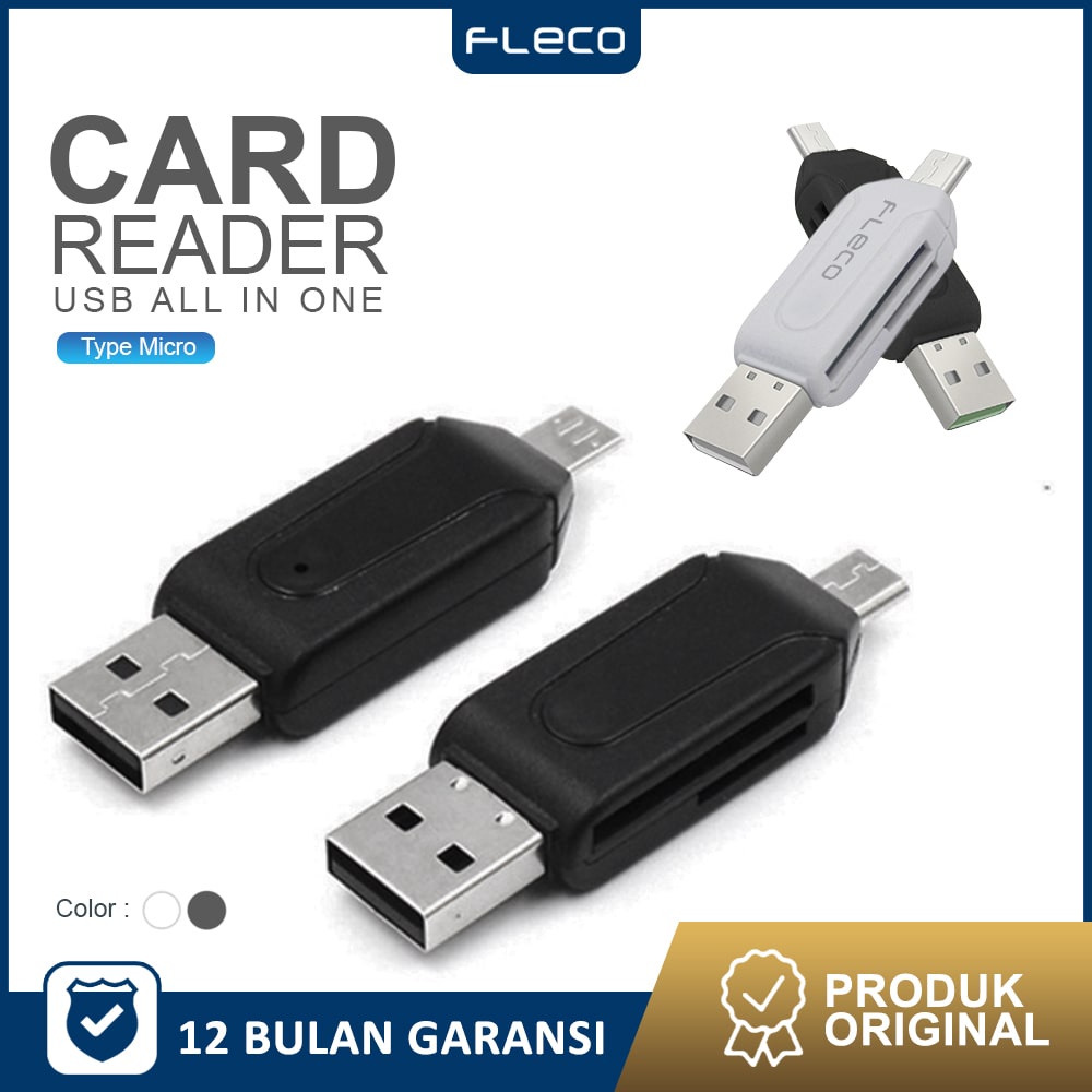 Otg Card reader panjang MicroMMC SD Card Colokan Micro Fast Data 3.0  FLECO