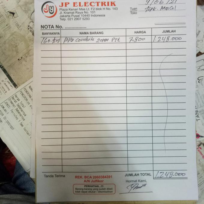 

[[BISA COD]] nota pipa conduite 20mm