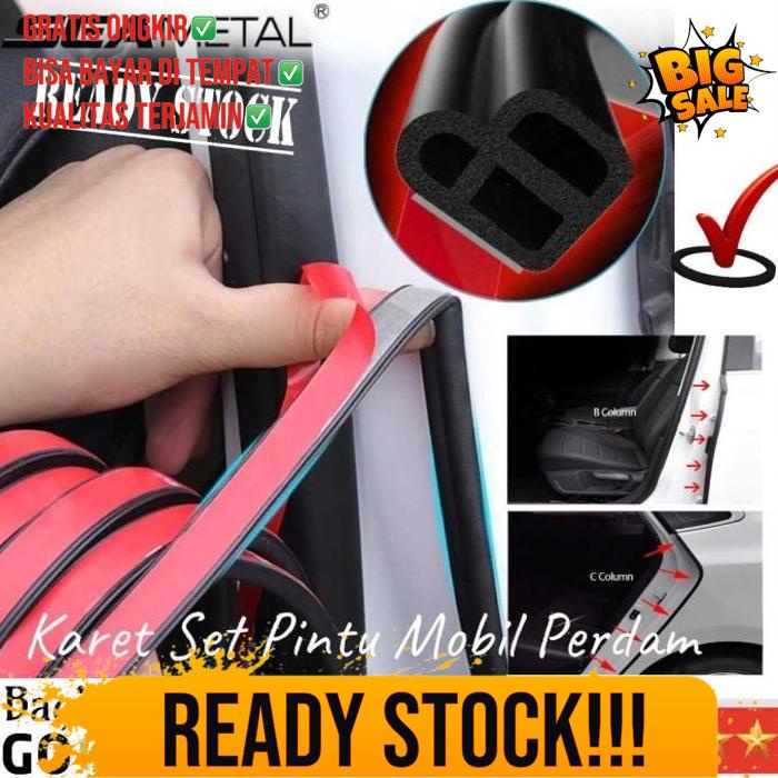 Karet Seal Pintu Mobil Seal Strip Peredam Kedap Air Suara Double Tape