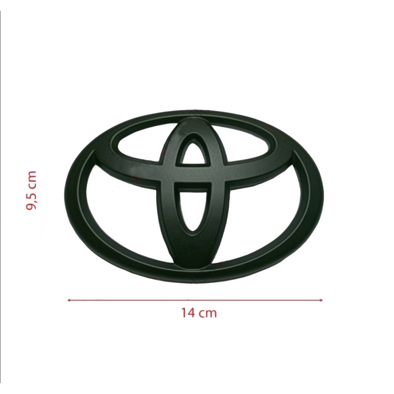 Logo emblem mobil toyota Hitam dop