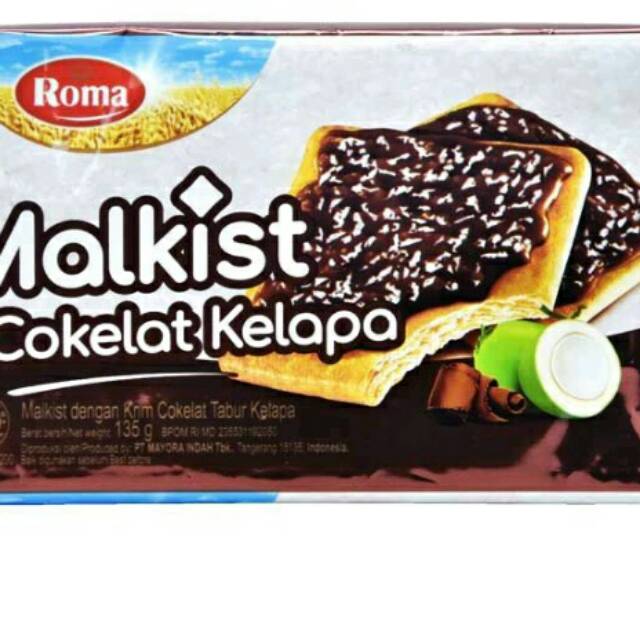 

Roma malkist cokelat kelapa 135g