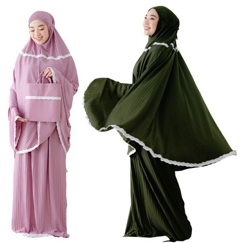 MUKENA PLISKET DEWASA//MUKENA PLISKET MURAH//MUKENA KEKINIAN//COD