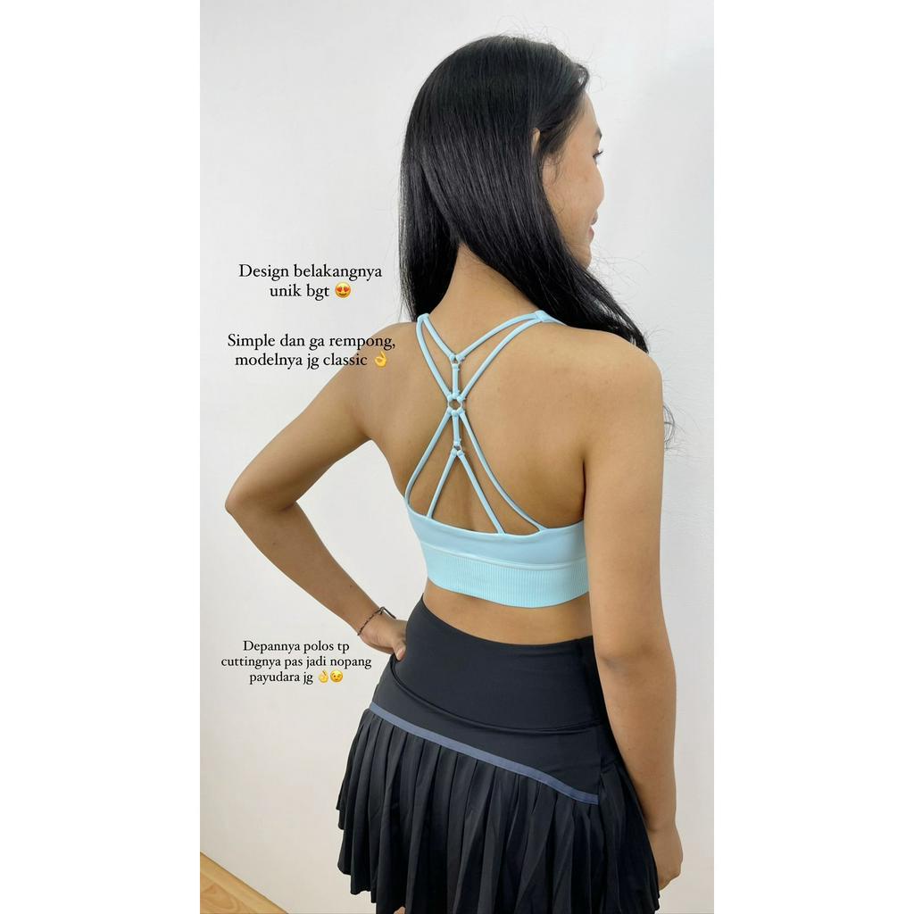 LALA TOP SPORTS BRA YOGA PILATES GYM BRASPORT ATASAN  BRA OLAHRAGA WANITA