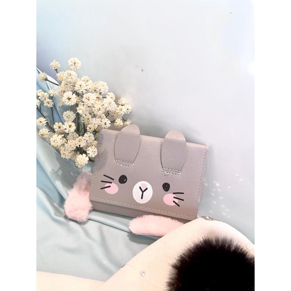 DOMPET LIPAT MINI KELINCI WANITA| DOMPET LUCU| DOMPET LIPAT SIMPLE