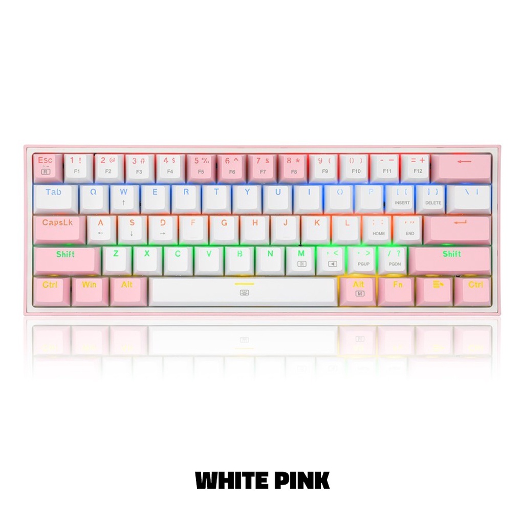 Redragon K617R Fizz Rainbow 60% RGB Mechanical Gaming Keyboard
