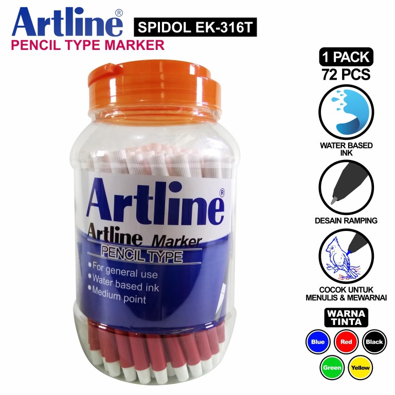 

[PAK] ARTLINE SPIDOL EK-316T SPIDOL WARNA*