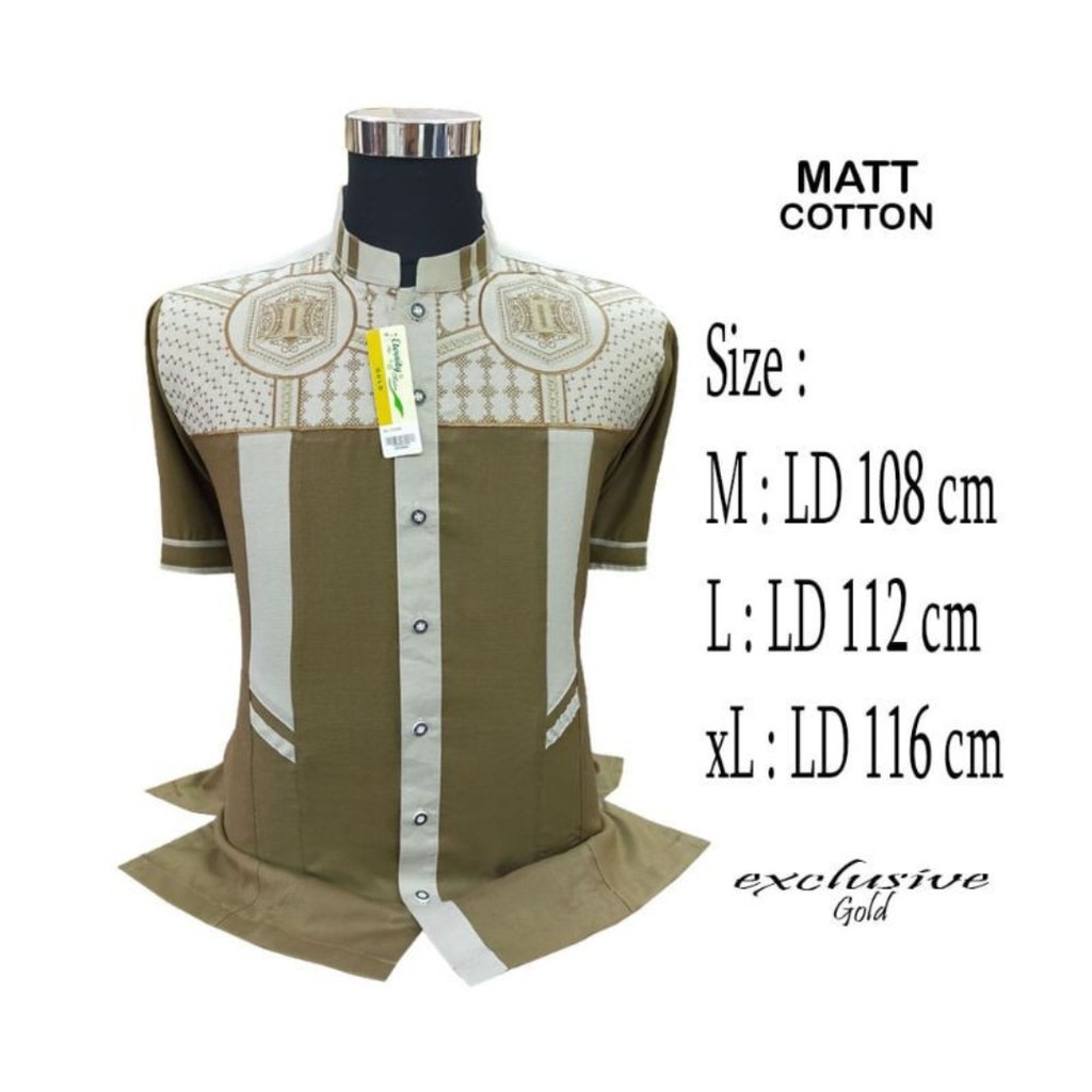 Baju Koko Bordir motif Aceh / Baju Koko Muslim Atasan Pria