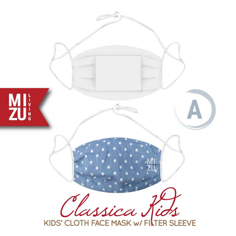 [SALE] MIZU CLASSICA KIDS Cloth Face Mask Masker Anak Kain Corak 3 Ply Sarung Filter NON-MEDIS-A