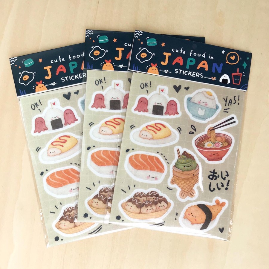 Sticker Planner Japan Food by MENTOL ART / Stiker Lucu / Cute / Bujo Journaling Journal