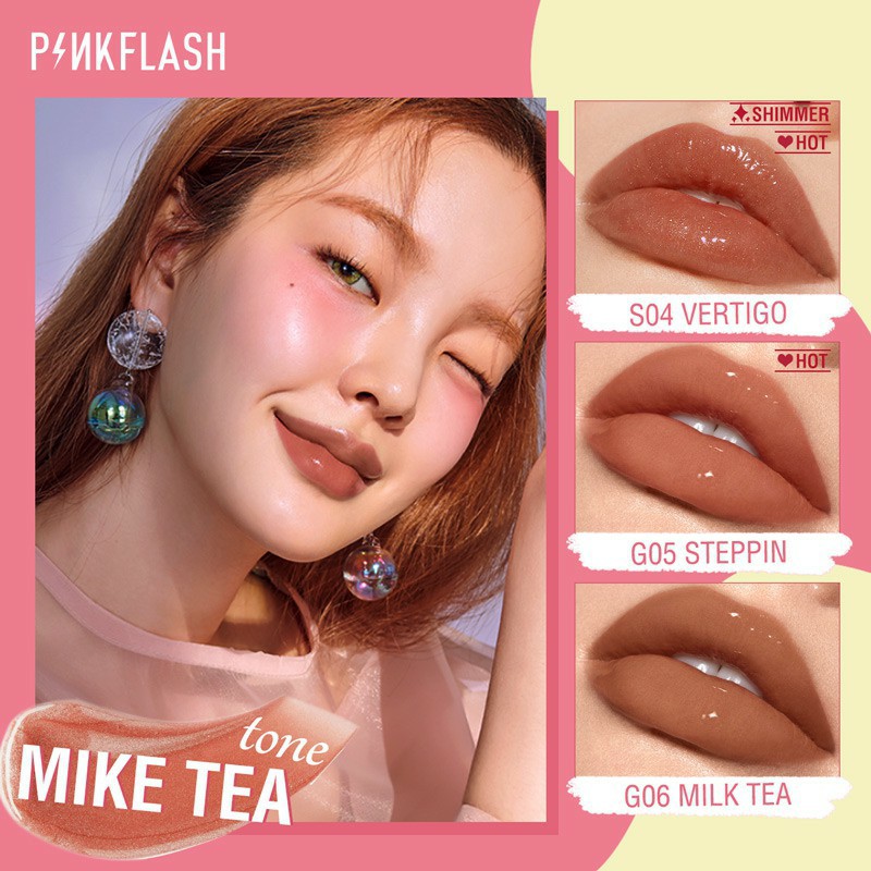 Celebshine PINKFLASH Lip Gloss Pelembab Berkilau Untuk Perawatan Bibir