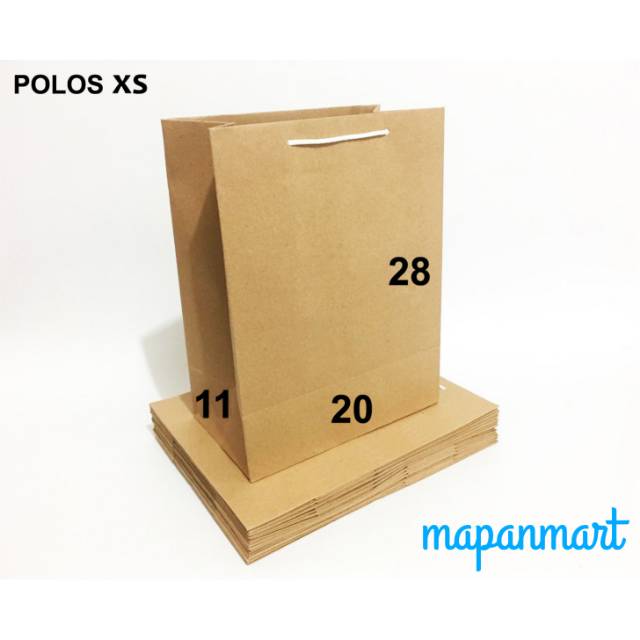 

PAPER BAG POLOS XS (20 × 11 × 28)
