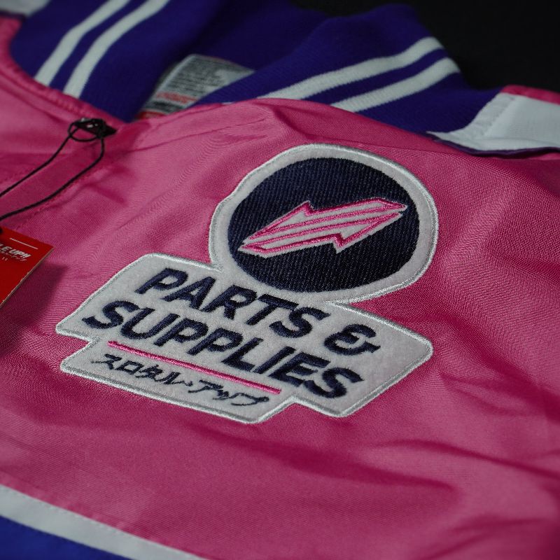 jaket THROTTLE UP!! Speed Legend Varsity Pink Purple