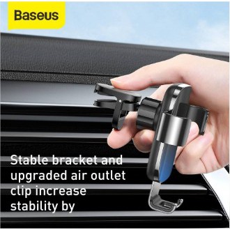 Baseus Glaze Gravity Car Mount Phone Holder HP AC Mobil Air Vent