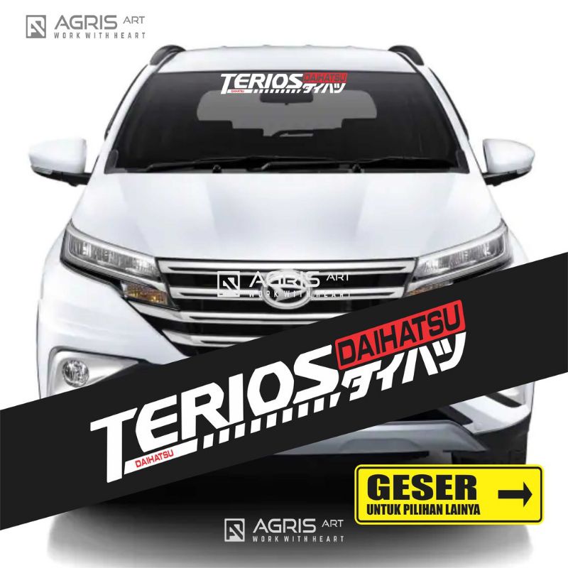 stiker mobil Daihatsu Terios stiker kaca depan