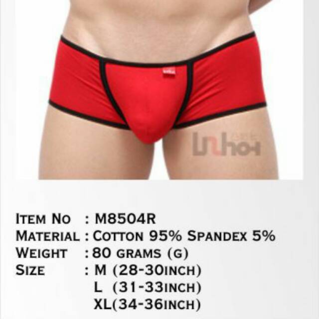Celana Dalam Pria UzHot Low Waist Easy Boxer M8504