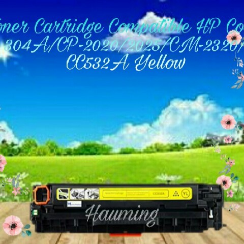 Toner Cartridge Compatible HP 304A CP2020 CP2025 CP2025dn CP2025n CP2025x CM2320 CC532A Yellow