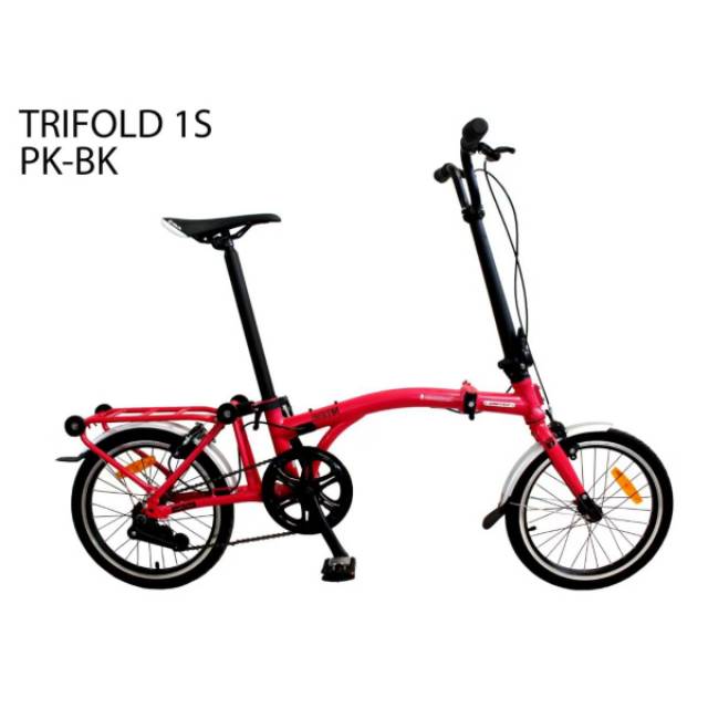 Sepeda lipat 16 inch United Trifold 1S Terbaru FREEONGKIR