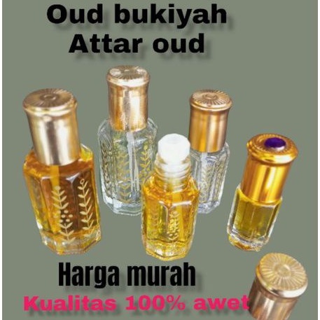 parfum Refill oud bukiyah Attar oud non alcohol 100%