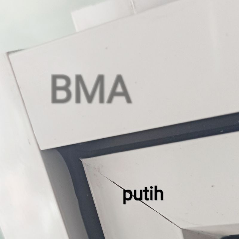 kusen kaca mati 40x150 aluminium-Putih