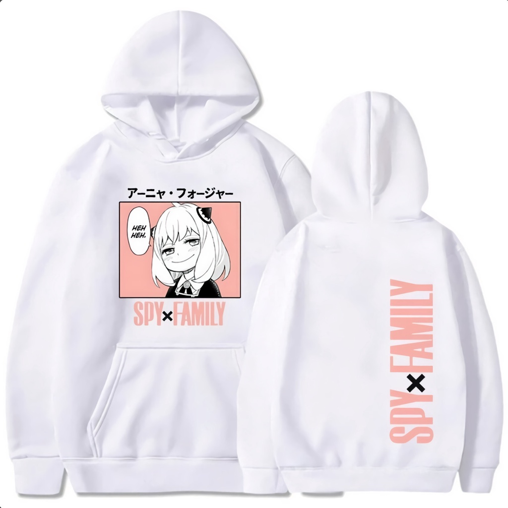 Hoodie Anya Smirk Kanji Anime Manga Spy X Family