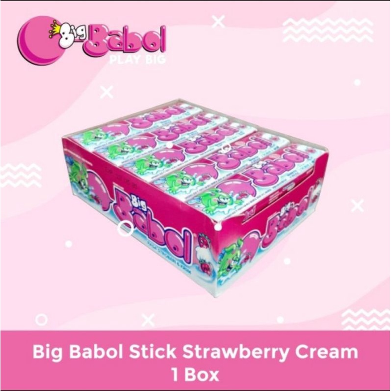 

Permen Karet Big Babol Stick Strawbery Cream