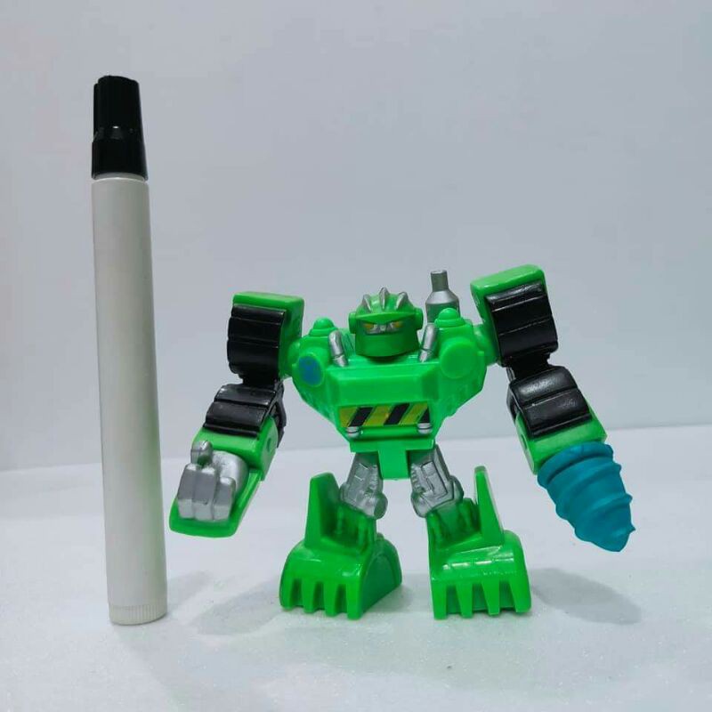 mainan figureBoulder the constructionTransformers rescue bots playskooltinggi sekitar 3 inchartikula