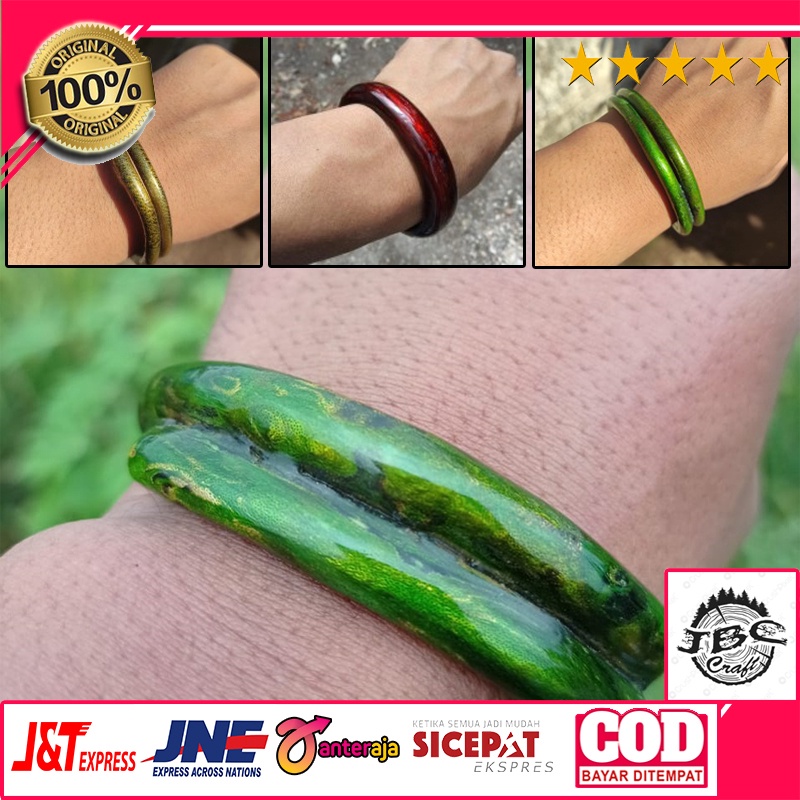 Gelang Akar Bahar Hijau - Aksesoris Gelang Bahar Hijau Polos Minimalis Asli Free Ongkir Bisa COD