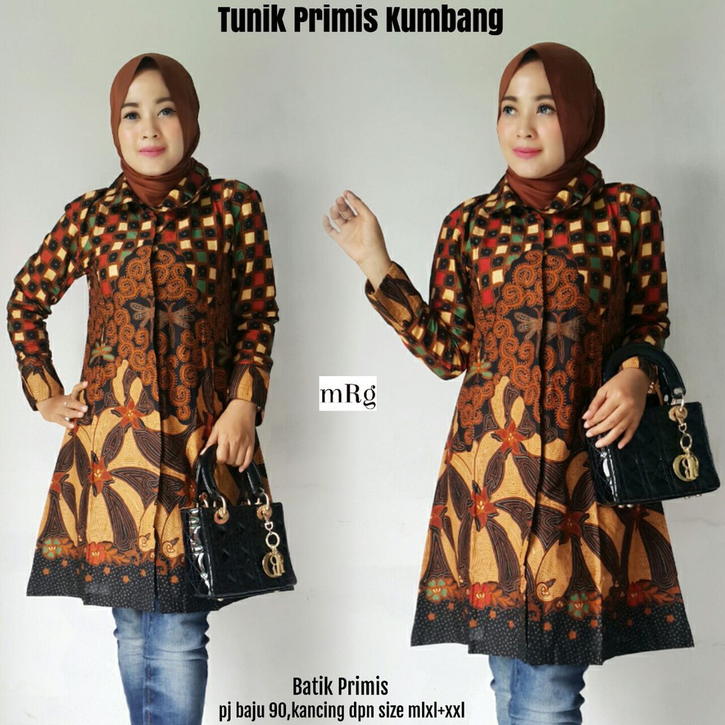  BAJU  BATIK TUNIK  JUMBO UNTUK KERJA KANTORAN DAN KONDANGAN 