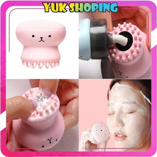 Image of ✧YUKSHOPING✧ Spons Gurita / Facial Pembersih Wajah / Face Washing Brush Spon Model Ubur ubur Gurita R519