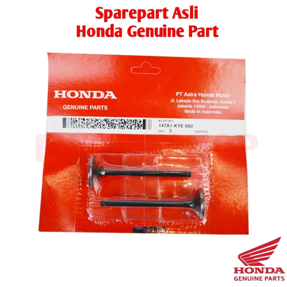 Valve Set Klep Set in ex - CRF150 MegaPro New Monoshock Verza Asli Honda 147A1KYE900