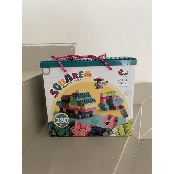 LEGO SQUARE BUILDING BLOCKS 280 Pcs