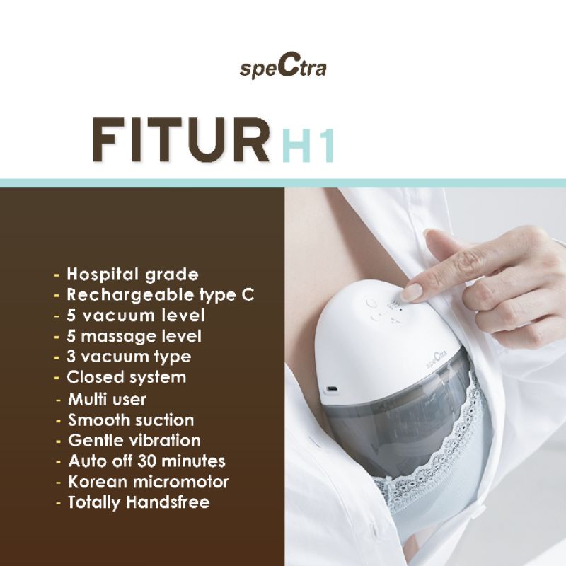 Spectra H1 Wearable Single Electric Breast Pump