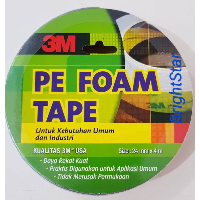 

3M Double Tape PE Foam 24mm 1600 TG Isolasi Bolak Balik Termurah