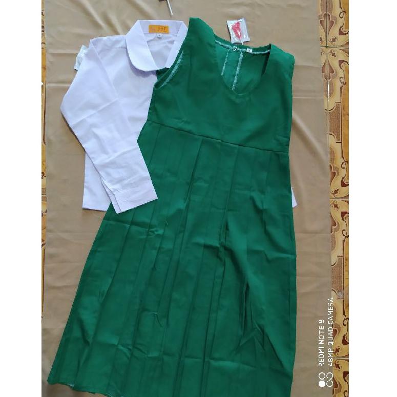 PDC.30My22ᴮ– seragam tk hijau putih seragam tk muslimah seragam sekolah
