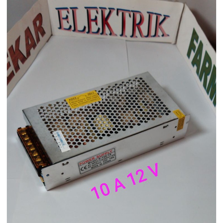 POWER SUPLLY/PSU/Adaptor Jaring 12 Volt 10 Ampere/12V 10A 120W CCTV UNTUK PERALATAN ELEKTRONIK LAIN