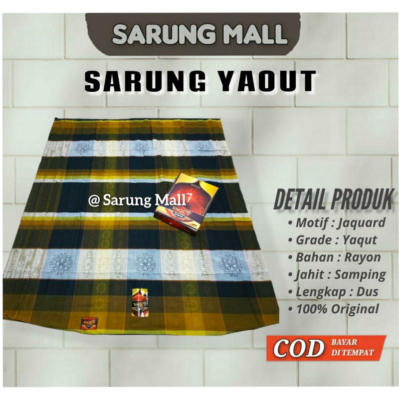 SARUNG YAQUT SONGKET JAGUARD BAYAR DI TEMPAT (COD)