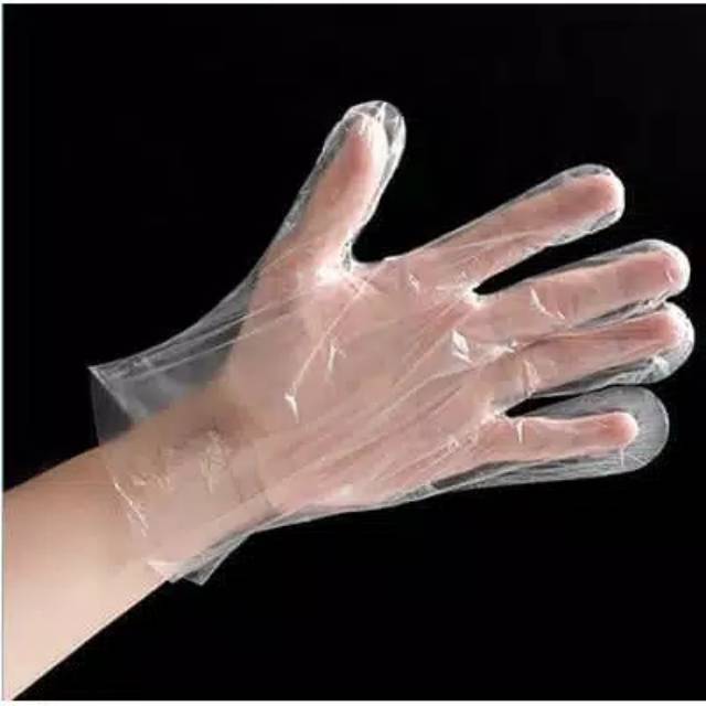 100 Pcs Sarung Tangan Plastik / Hand Gloves