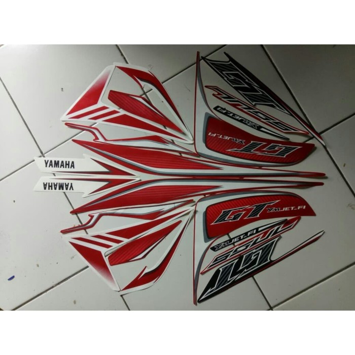 stiker striping yamaha soul gt 2013 merah